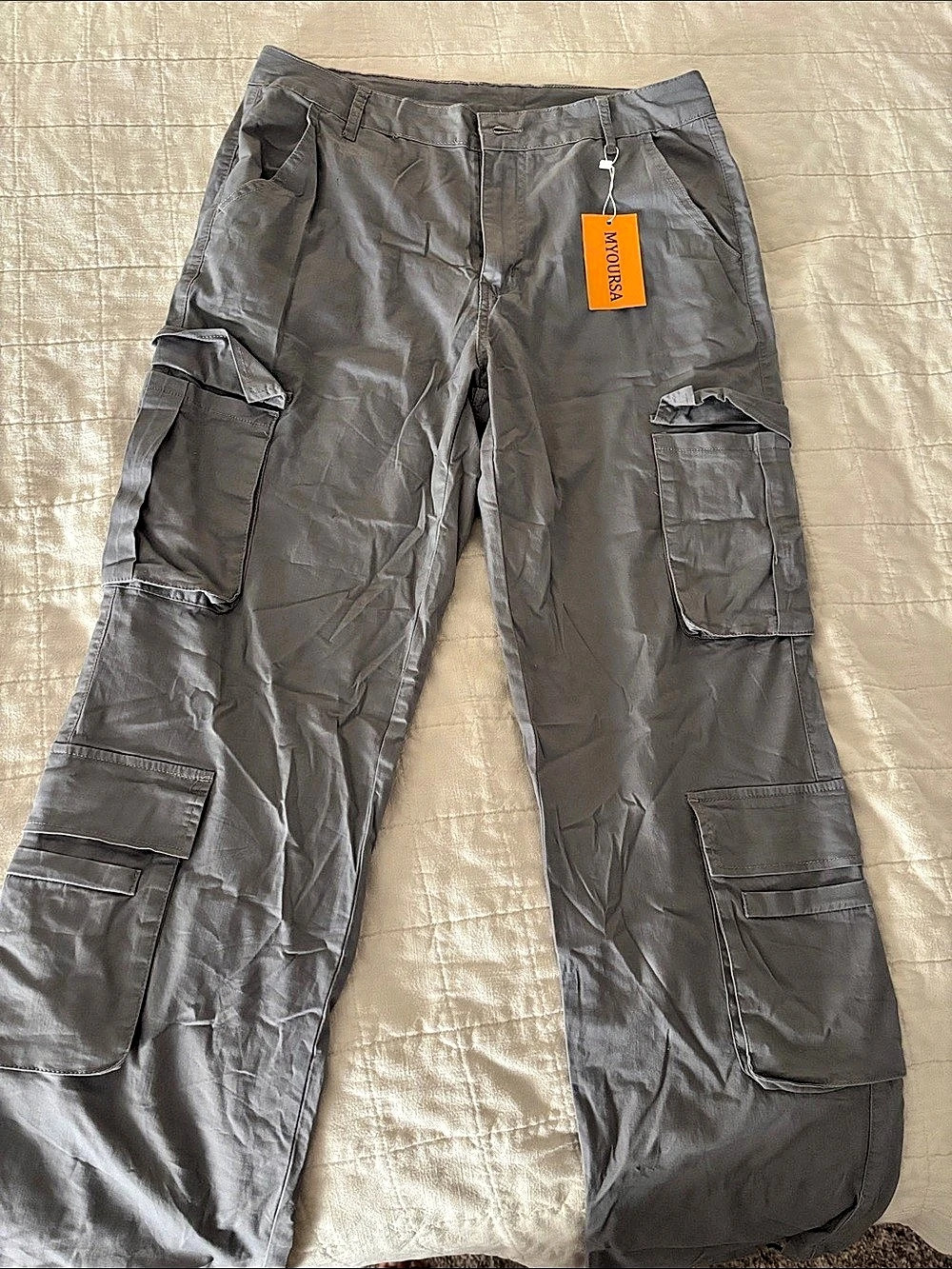 Women’s Gray Cargo Pants Size XL